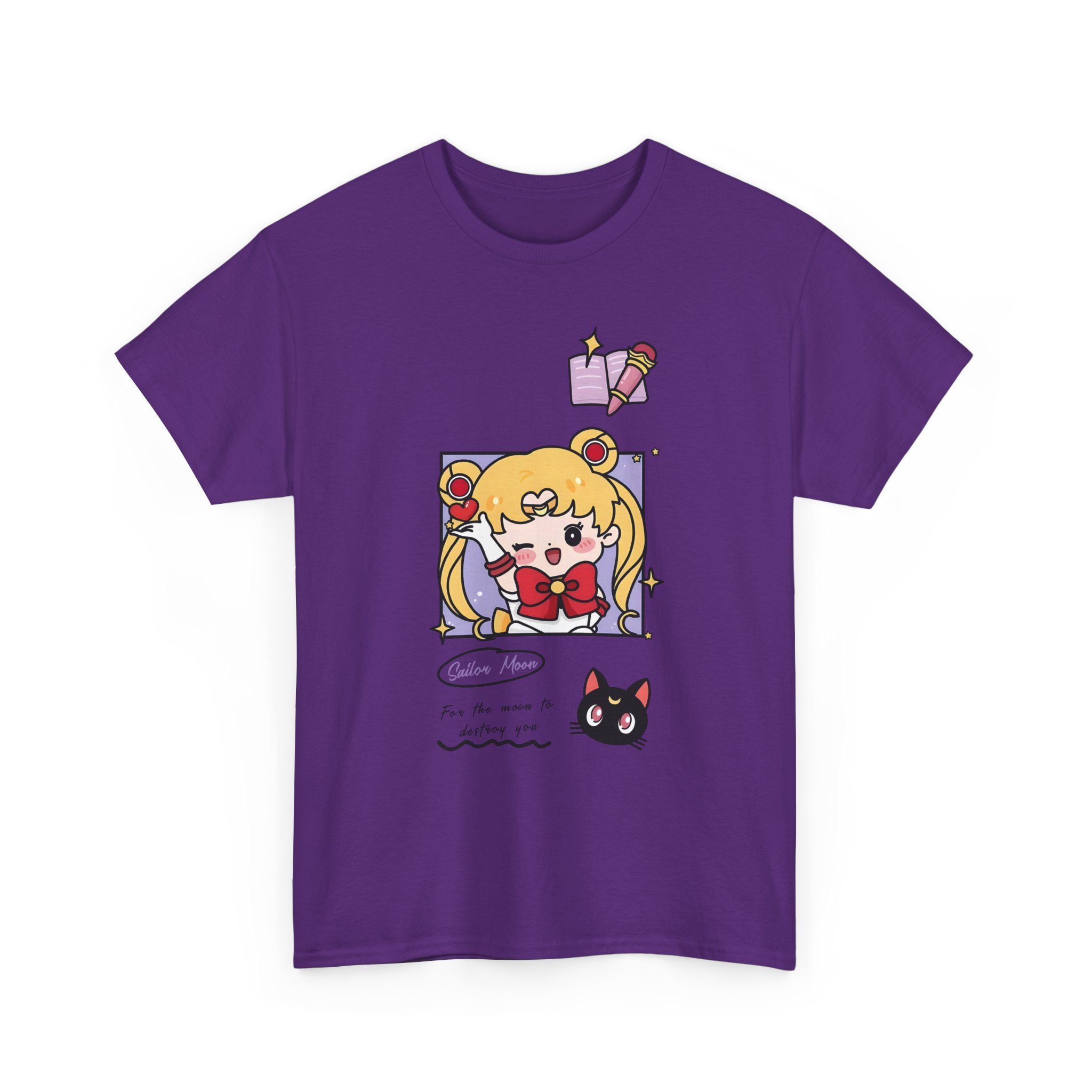 Sailor Moon and Luna Kawaii Chibi Fanart T Shirt - Image 14