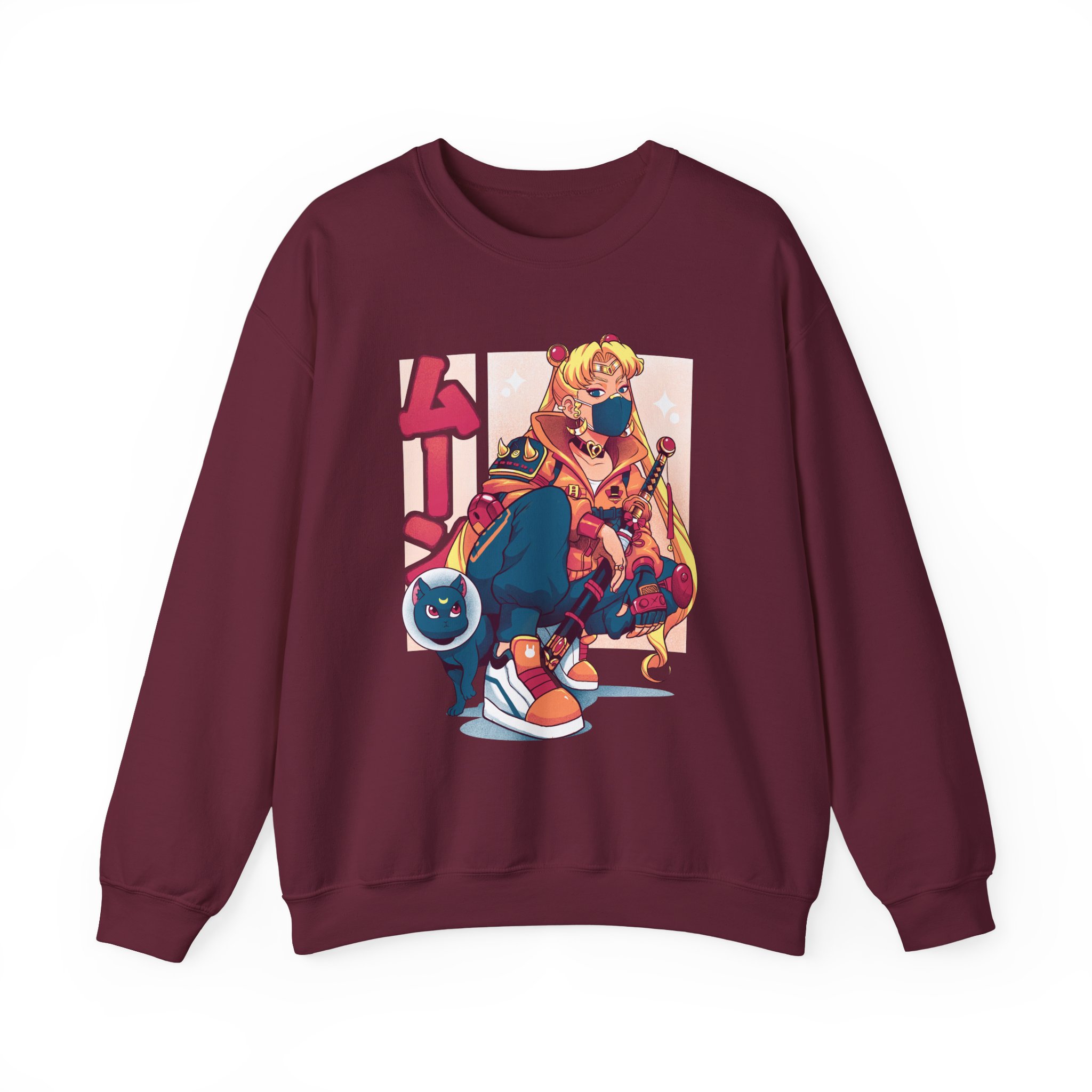 Sailor Moon Cyberpunk Street-style Sweatshirt - Image 8