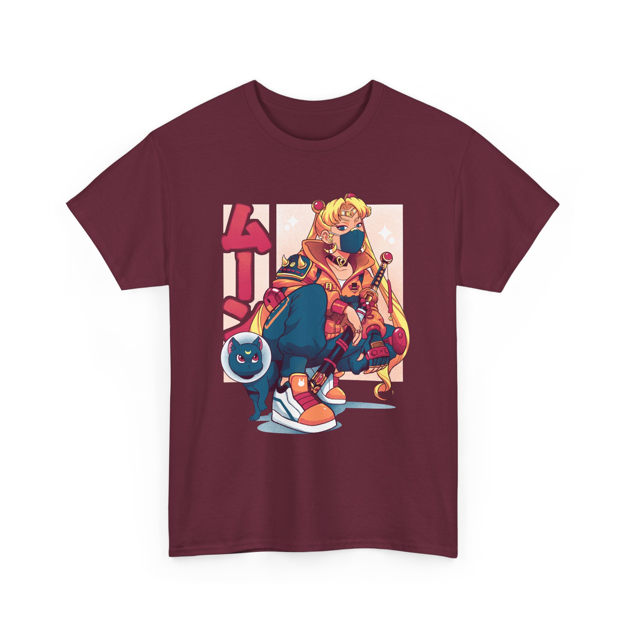 Sailor Moon Cyberpunk Street-style T Shirt - Image 9