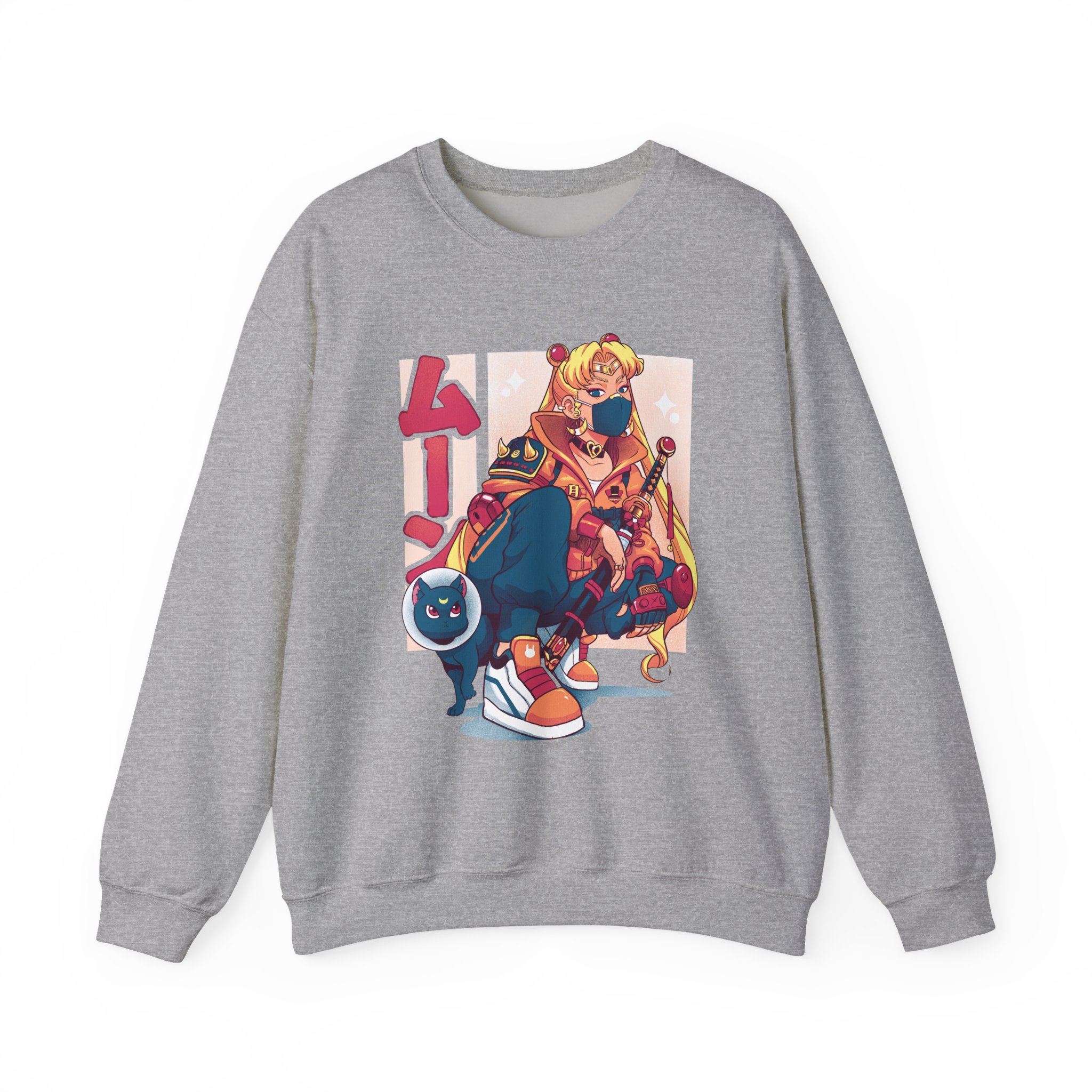 Sailor Moon Cyberpunk Street-style Sweatshirt - Image 7