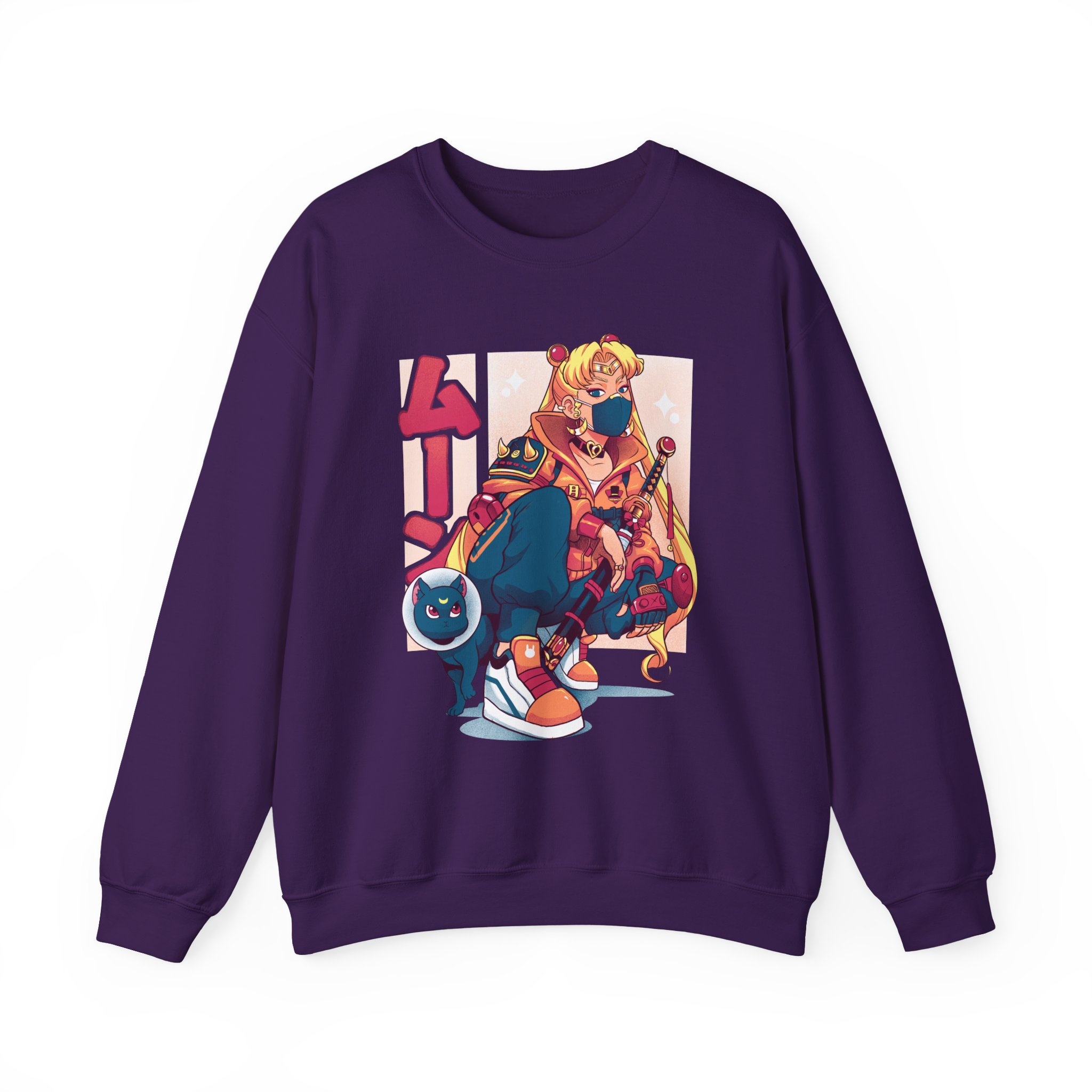 Sailor Moon Cyberpunk Street-style Sweatshirt - Image 17