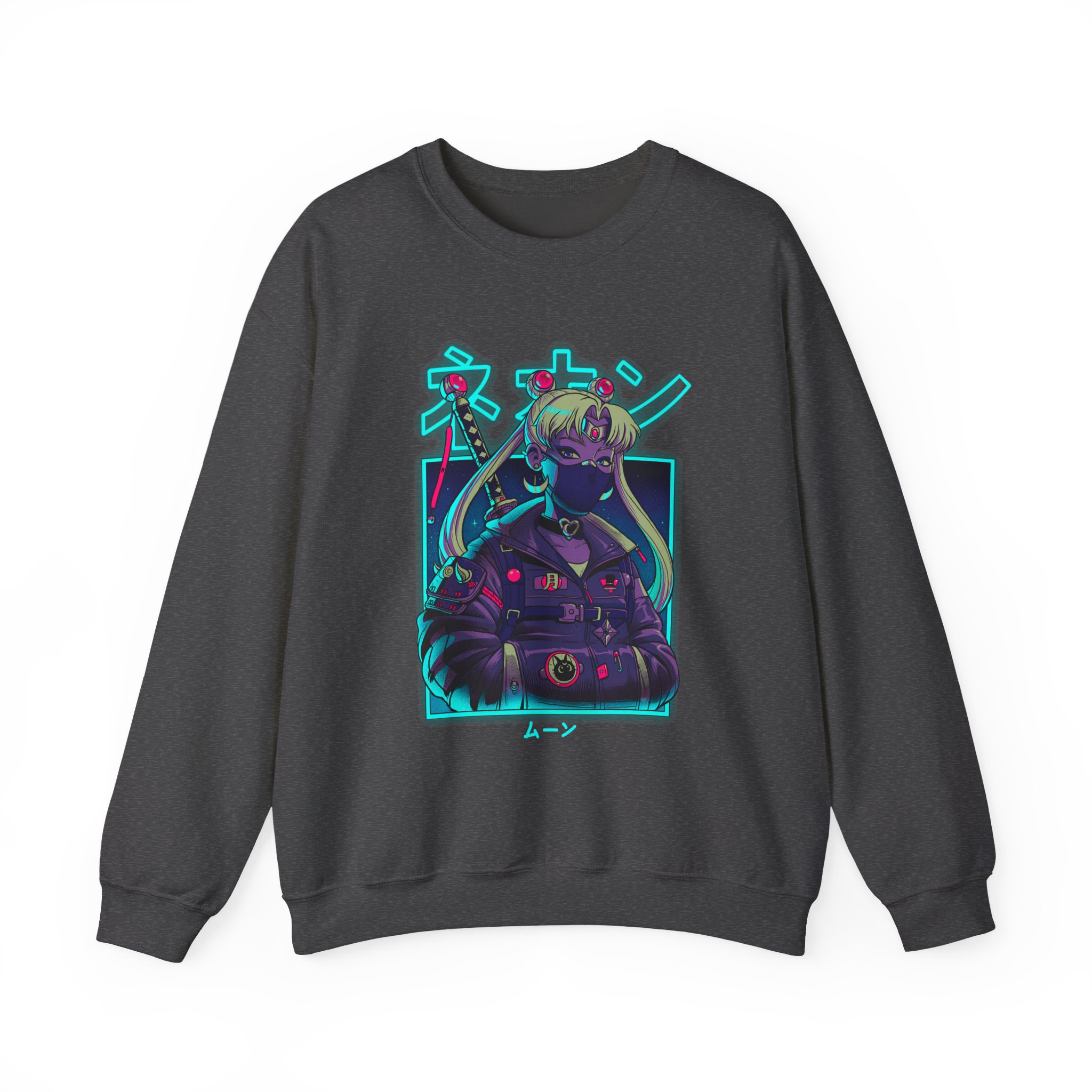 Sailor Moon Cyberpunk Neon Sweatshirt - Image 8