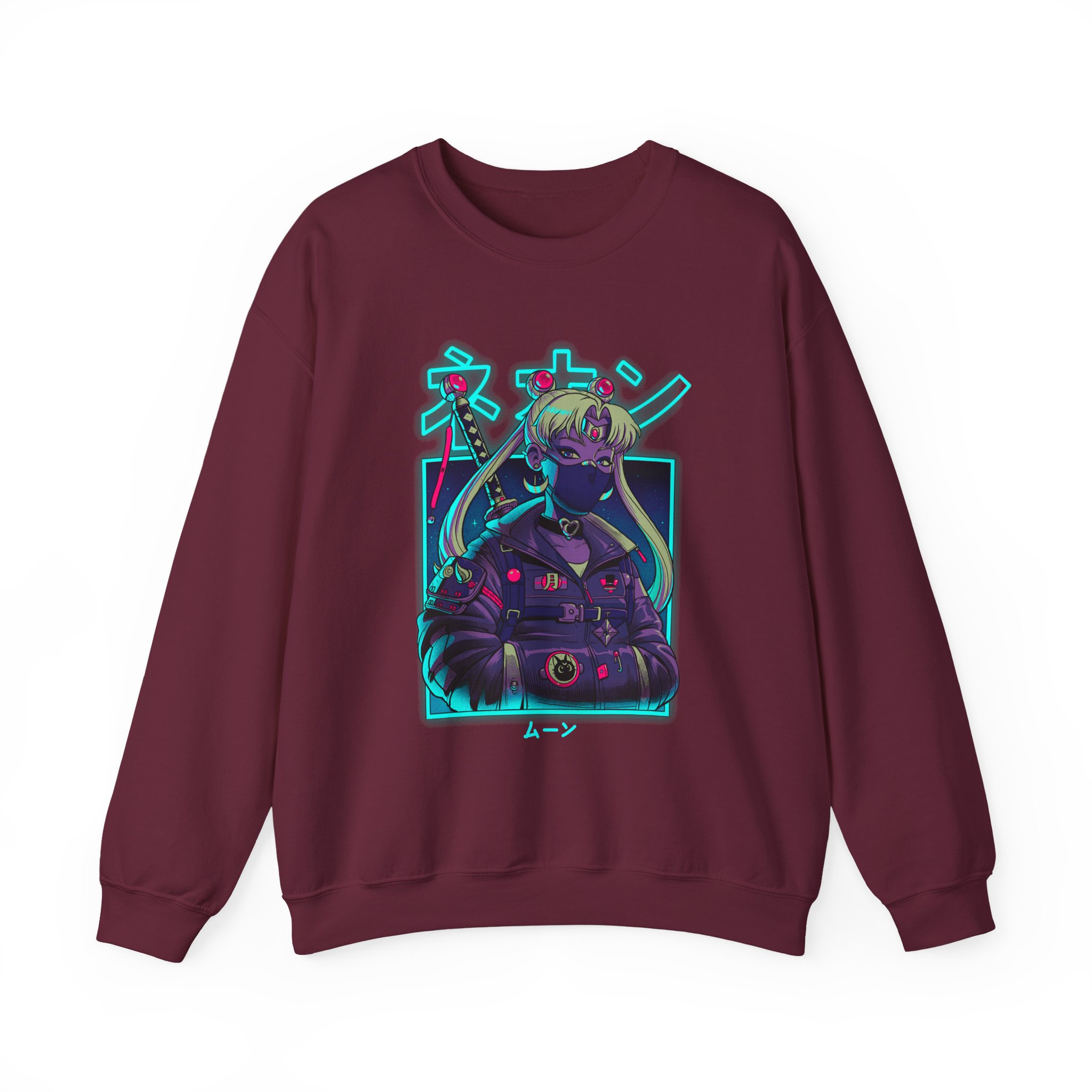 Sailor Moon Cyberpunk Neon Sweatshirt - Image 7