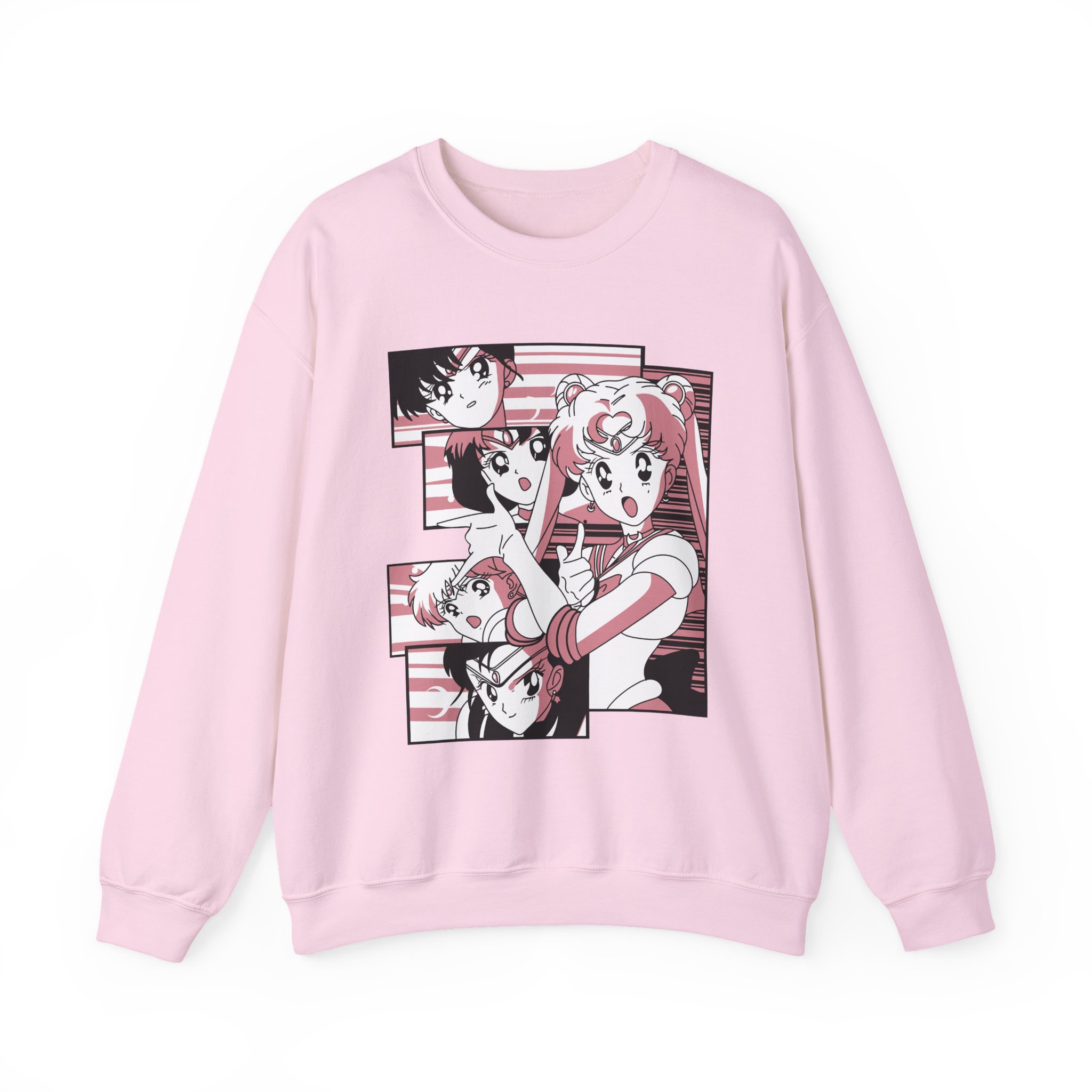 Sailor Moon - Sailor Scouts Retro Anime Collage Sweatshirt - Image 10