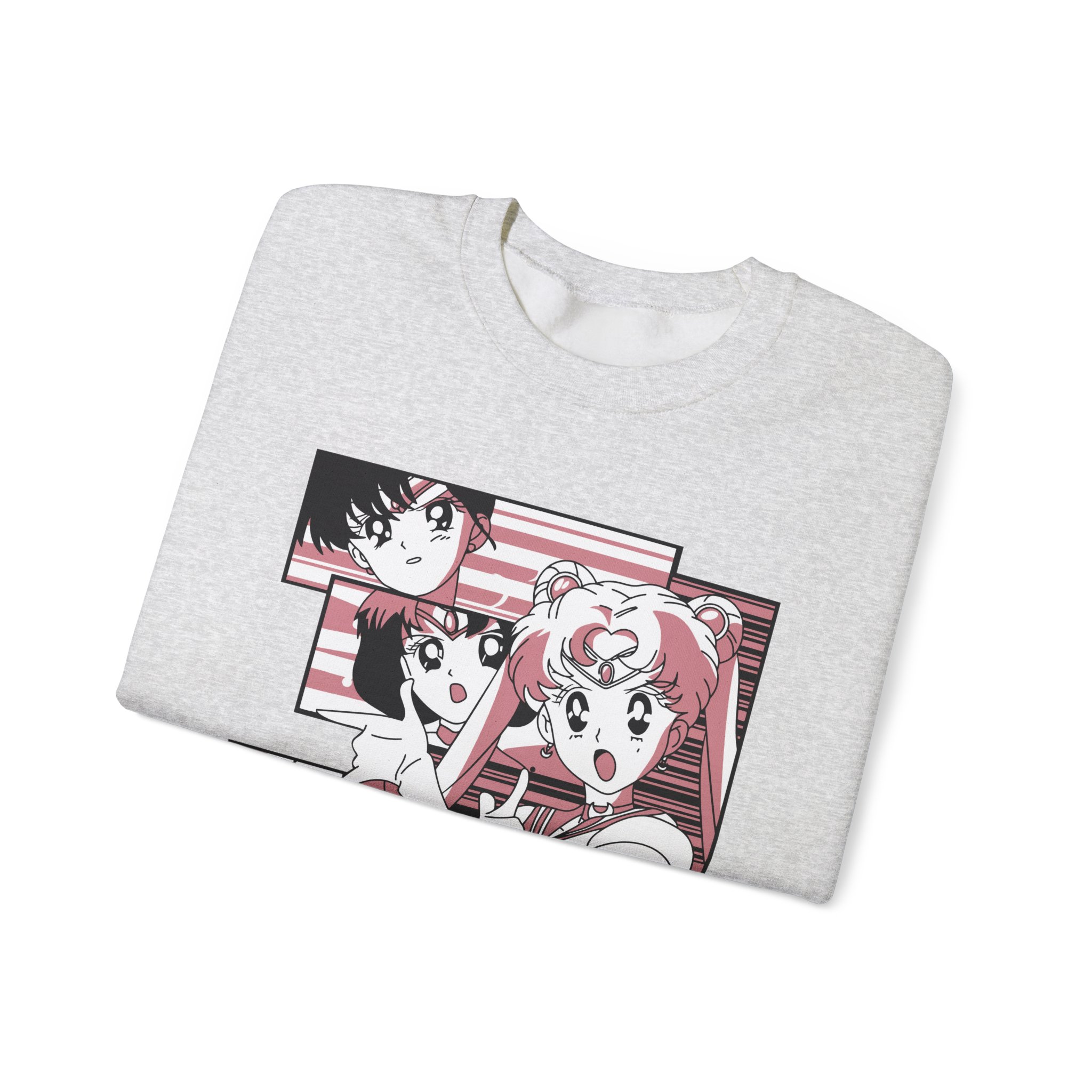 Sailor Moon - Sailor Scouts Retro Anime Collage Sweatshirt - Image 5