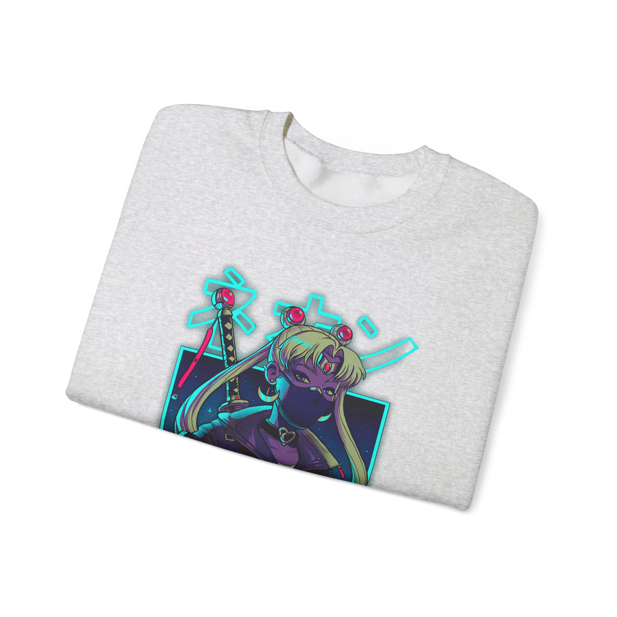 Sailor Moon Cyberpunk Neon Sweatshirt - Image 5