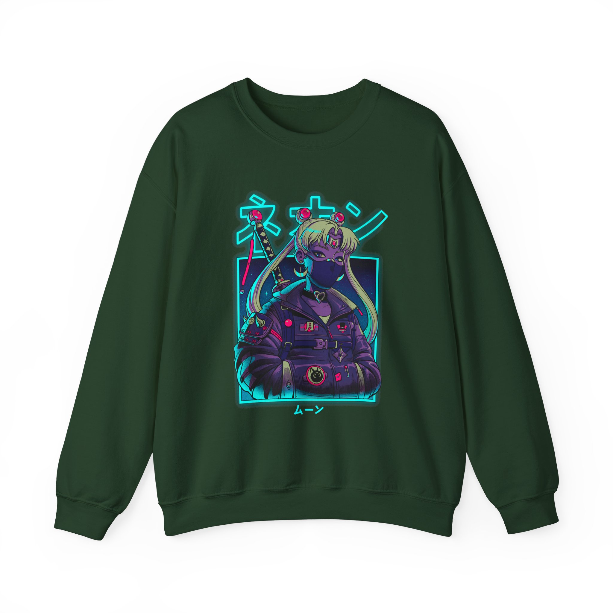 Sailor Moon Cyberpunk Neon Sweatshirt - Image 14