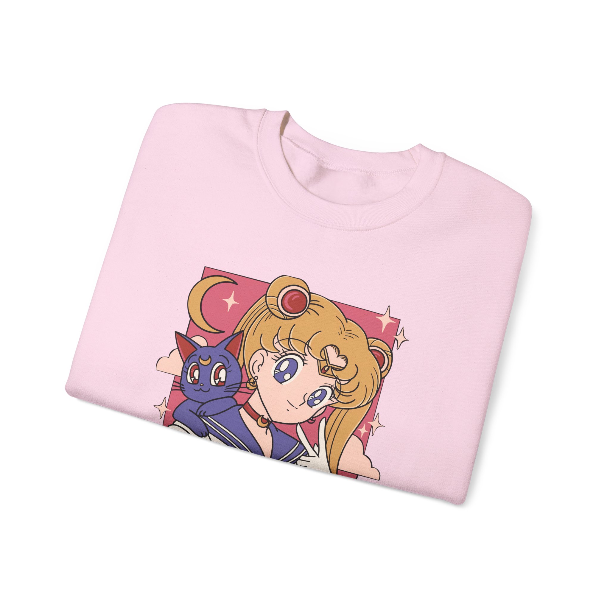 Sailor Moon - Usagi and Luna Fanart Sweatshirt - Image 11