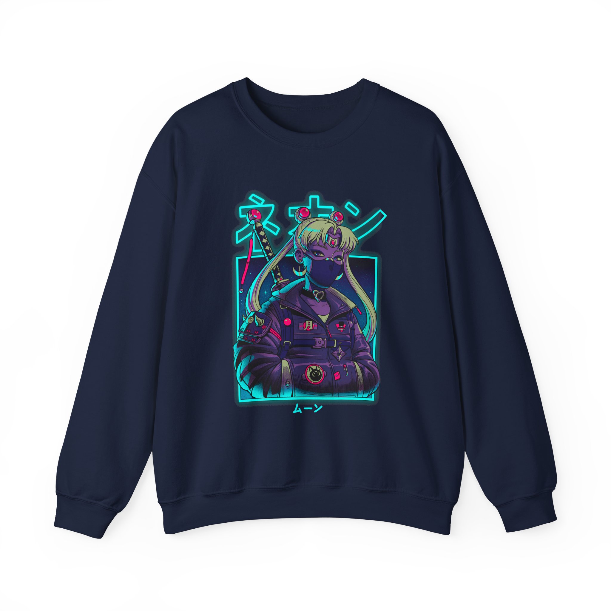 Sailor Moon Cyberpunk Neon Sweatshirt - Image 10