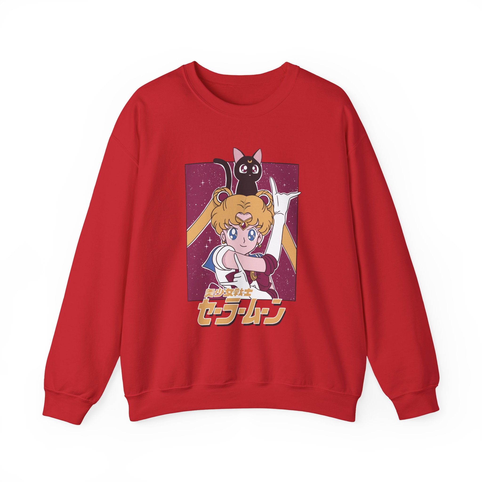 Sailor Moon and Luna Vintage Aesthetic Sweatshirt - Image 14