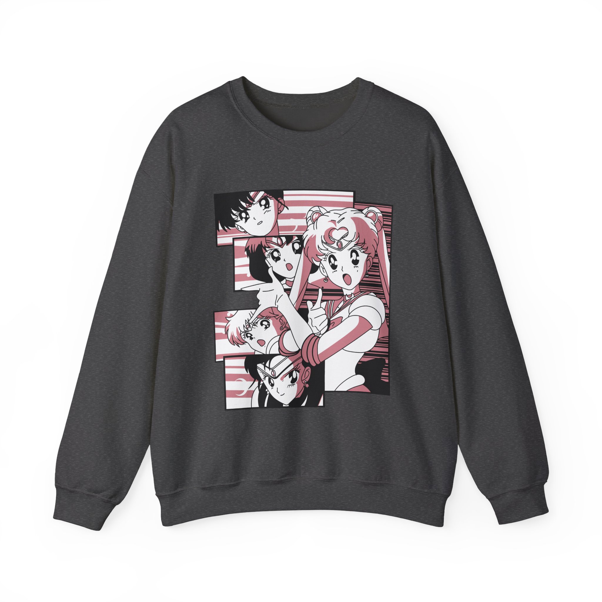 Sailor Moon - Sailor Scouts Retro Anime Collage Sweatshirt - Image 8
